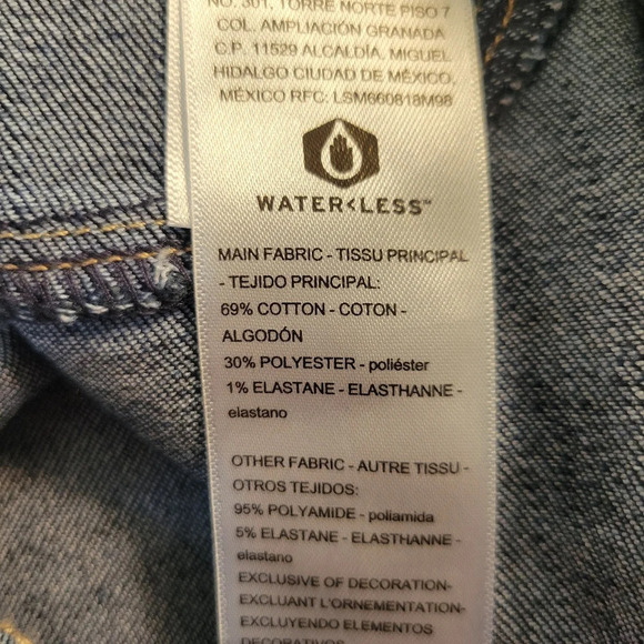 NWT Signature Gold Levi's Dark Wash Maternity Bootcut Jeans Women XL - Picture 8 of 9